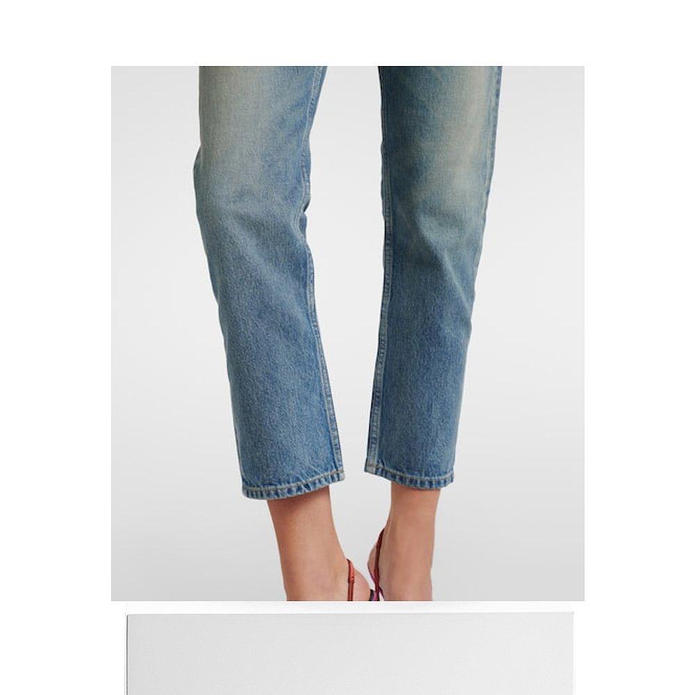 1h可退 香港直邮Saint Laurent 圣罗兰 女士 '90s 短款修身牛仔裤,淘宝优惠券,粉丝福利购,淘宝优惠卷