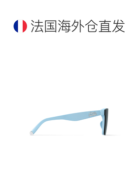 自营1h可退 欧洲直邮LV路易威登 Script系列女士蓝色尼龙方形太阳