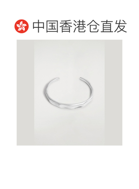 自营COS 男士锤纹设计开口手镯