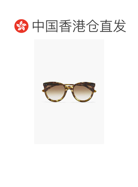香港直邮Bottega Veneta 葆蝶家 女士 圆框龟甲色醋纤太阳眼镜 BV