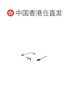 香港直邮BALENCIAGA 女士眼镜 BB0490O002 SS2026 灰色 几何平光