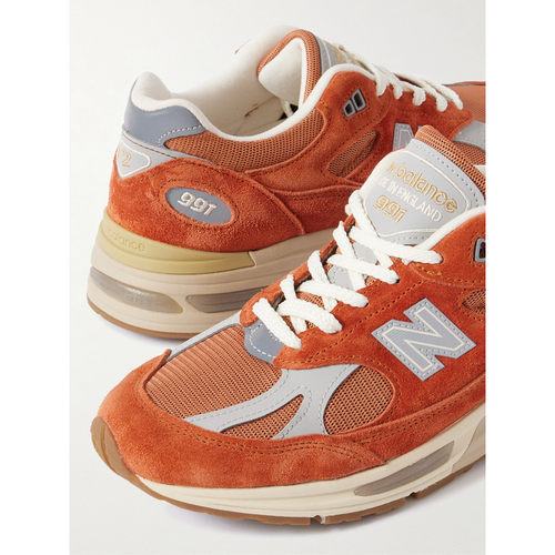 1h可退 香港直邮New Balance  男士 991v2 绒面革网纱运动鞋 U991 - 图3