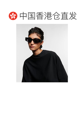 香港直邮alaia 女士 徽标椭圆形太阳眼镜 black黑色 舒适时尚