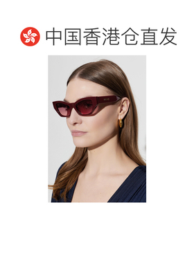 1h可退 香港直邮VERSACE 女士太阳镜 0VE4488U0551520 CO 酒红色