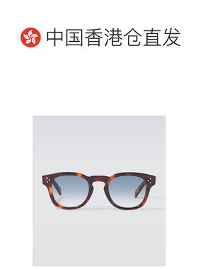 1h可退 香港直邮Celine 思琳 男士 3 圆点圆形太阳眼镜 brown棕色