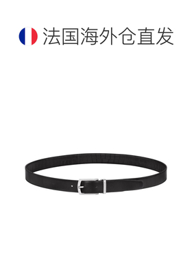 自营 Longchamp/珑骧 男士黑色皮革腰带【付后1h可退】皮带