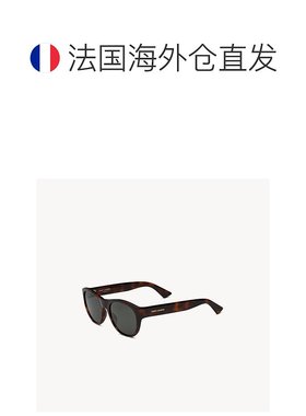 自营欧洲直邮YSL圣罗兰 SL 798中哈瓦那色/灰色醋酸纤维圆形太阳