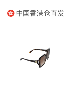 香港直邮Gucci 古驰 女士 徽标太阳镜 GG0876S brown棕色 舒适时