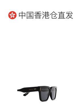 1h可退 香港直邮Gucci 古驰 男士 方形太阳镜 GG1084S black黑色
