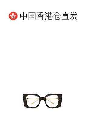 香港直邮Gucci 古驰 女士 几何平光镜 GG1567O black黑色 舒适时