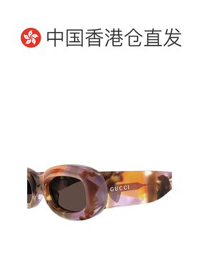 1h可退 香港直邮Gucci 古驰 女士 全框太阳镜 GG1907S brown棕色