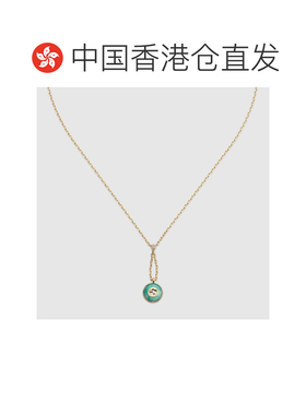 香港直邮Gucci Gucci 互锁 18k 吊坠项链 832009JAAIR