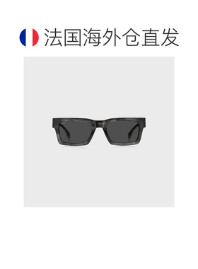 自营欧洲直邮Hugo Boss 男士深灰色醋酸纤维双B字母交织标识太阳