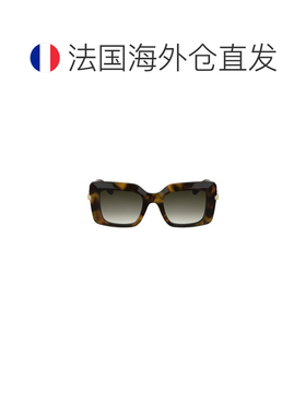 自营欧洲直邮Longchamp珑骧 女士棕色/绿色板材太阳镜