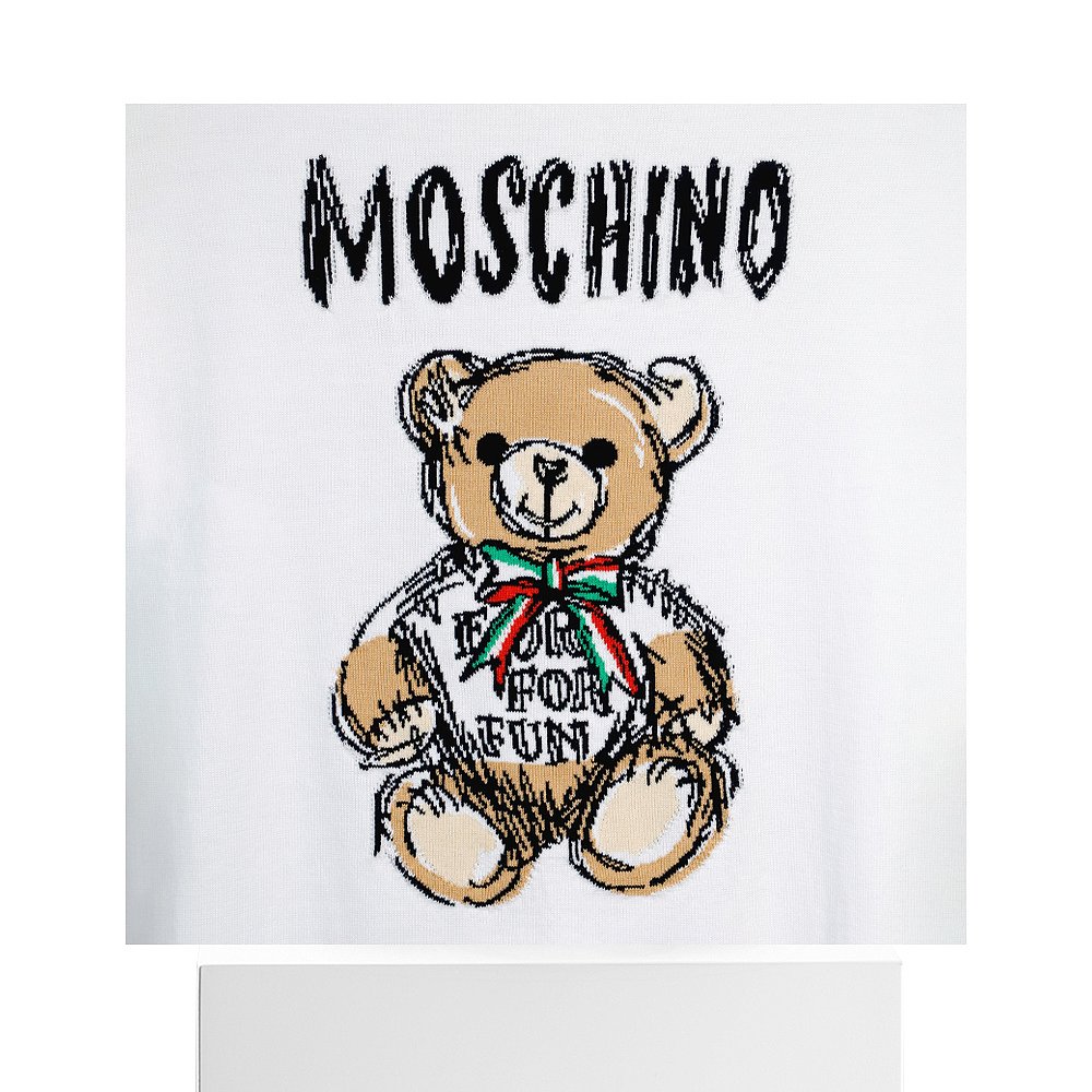 香港直邮Moschino 莫斯奇诺 女士 logo标识嵌花图案连衣裙 V04920 - 图3