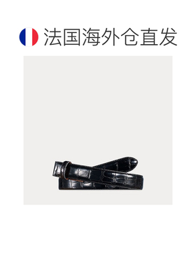 自营欧洲直邮RALPH LAUREN拉夫劳伦Purple Label鳄鱼皮腰带