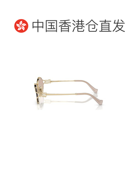 1h可退 香港直邮Miu Miu 缪缪 女士 徽标太阳镜 MU52YS metal金属