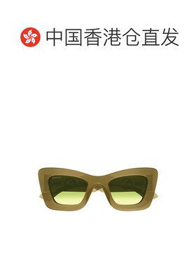 1h可退 香港直邮Gucci 古驰 女士 猫眼框太阳镜 GG1552S brown棕