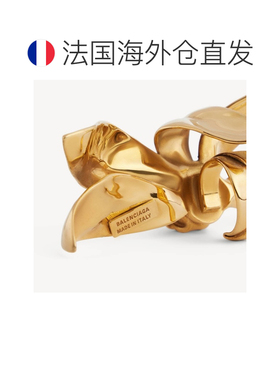 自营欧洲直邮Balenciaga巴黎世家 Bloom女士金色黄铜小指戒指