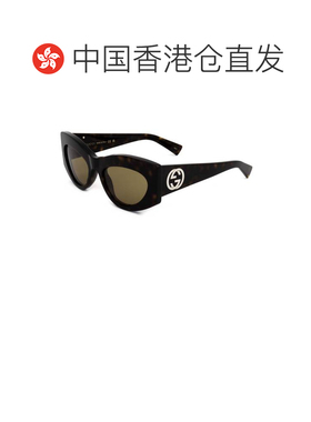 1h可退 香港直邮Gucci 古驰 女士 全框太阳镜 GG1843S brown棕色