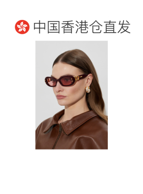 1h可退 香港直邮BALMAIN 女士太阳镜 BPS196B5300 CO 酒红色 ‘Im