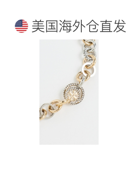 1h可退 香港直邮Tory Burch 托里 伯奇 女士 符号混合密镶链条项