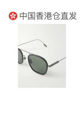 1h可退 香港直邮zegna 杰尼亚 男士 Roun-Frame 几何形状钛合金太