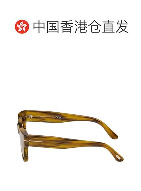 1h可退 香港直邮Tom Ford 汤姆 福特 男士 棕色 Caine 太阳镜 FT1