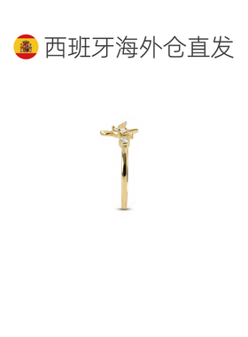 欧洲直邮LUXENTER Dur锆石戒指 18K黄金电镀 西班牙轻奢珠宝品牌