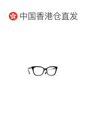 1h可退 香港直邮CHANEL 女士眼镜 CH3463C622 CO 黑色 几何框平光