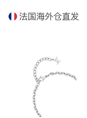 欧洲直邮LV/路易威登 23新款Monogram Bold男士银色铭纹金属手链