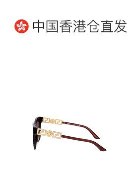 1h可退 香港直邮Versace 范思哲 女士 PERLA 深红宝石色醋纤太阳