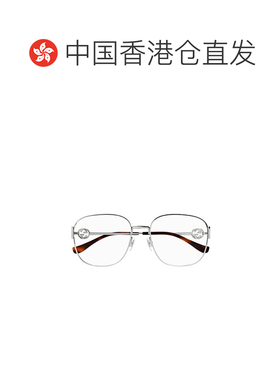 1h可退 香港直邮Gucci 古驰 女士 徽标平光镜 GG1209O metal金属