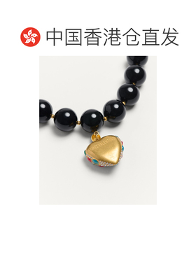 香港直邮VALENTINO 女士项链 WJ0Y03QBTR4J SS2026 黑色 COEUR RO