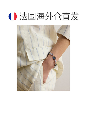 自营欧洲直邮Ralph Lauren拉夫劳伦 女士14K镀金宝石亚马逊石手链