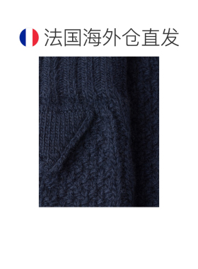 自营欧洲直邮PRADA普拉达 女士蓝色羊毛羊绒袜子