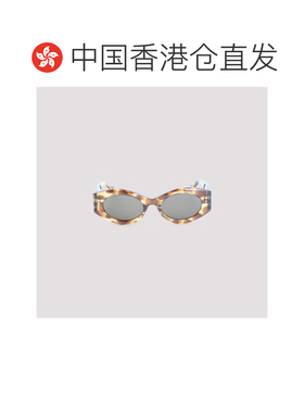 1h可退 香港直邮alaia 女士 黄色棕色醋纤太阳眼镜 AA0080SYELLOW