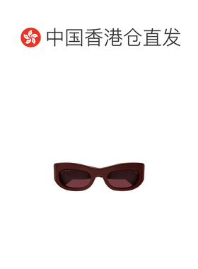 1h可退 香港直邮Gucci 古驰 女士 猫眼太阳镜 GG1809S red红色 舒