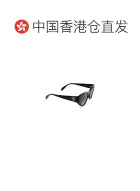 1h可退 香港直邮ALEXANDER MCQUEEN 24FW 有色镜片玳瑁纹猫眼框太