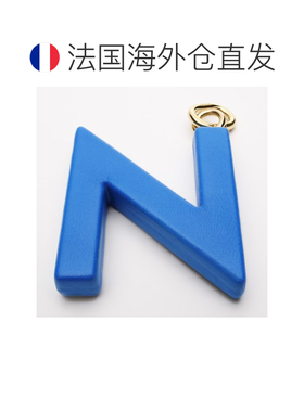 自营欧洲直邮CELINE思琳 字母N女士蓝色羊羔皮黄铜【付后1h可退】