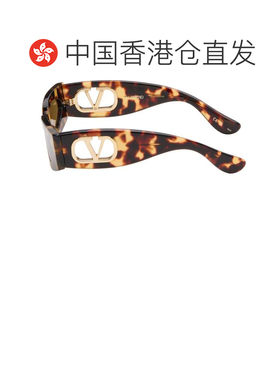 1h可退 香港直邮valentino 华伦天奴 女士 棕色 Rectangular Acet