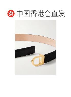 美国直邮KHAITE 女士 马鞍型小牛毛皮带 10103760【付后1h可退】