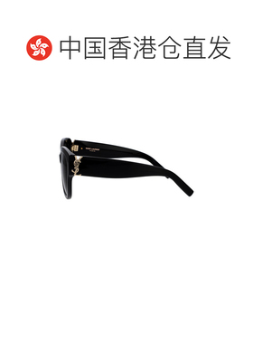 1h可退 香港直邮Saint Laurent 圣罗兰 女士 醋纤黑色太阳眼镜 SL