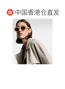 1h可退 香港直邮Celine 思琳 女士 Triomphe 01 椭圆形太阳眼镜
