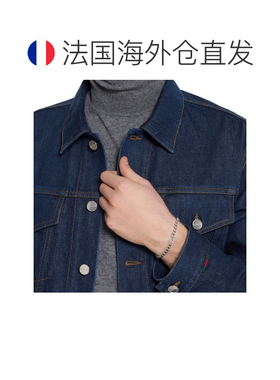 自营欧洲直邮GUCCI古驰 Interlocking女士银色925银GG标志手链