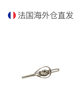 欧洲直邮自营Ralph Lauren拉夫劳伦 男士银色不锈钢握手领带夹