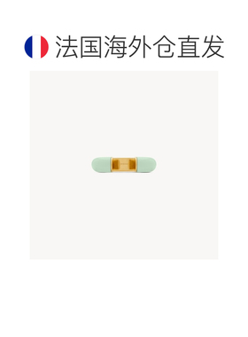 自营欧洲直邮YSL圣罗兰 女士淡绿色/黄色树脂金属弧形手镯