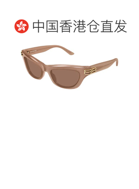 1h可退 香港直邮BALENCIAGA 女士眼镜 BB0430S004 CO 浅棕色 Bale