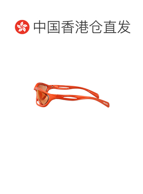 1h可退 香港直邮Prada 普拉达 女士 METALLIZED 橙色尼龙太阳眼镜