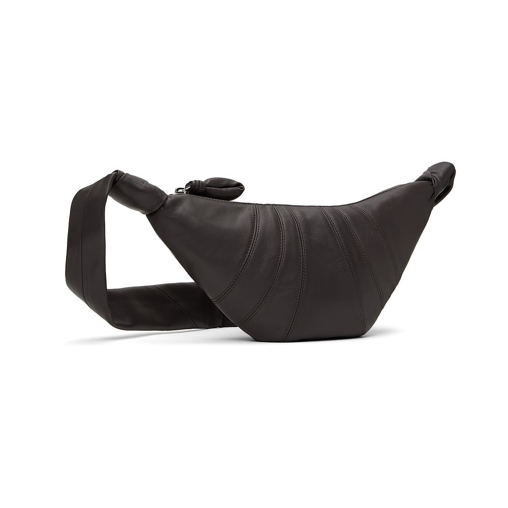 1h可退 香港直邮Lemaire 男士 棕色小号 Croissant 单肩包 BG0003 - 图0